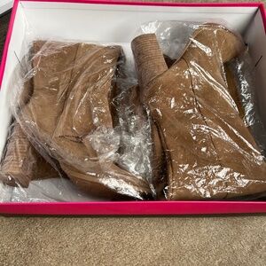 Knee High Sandy Brown Boots